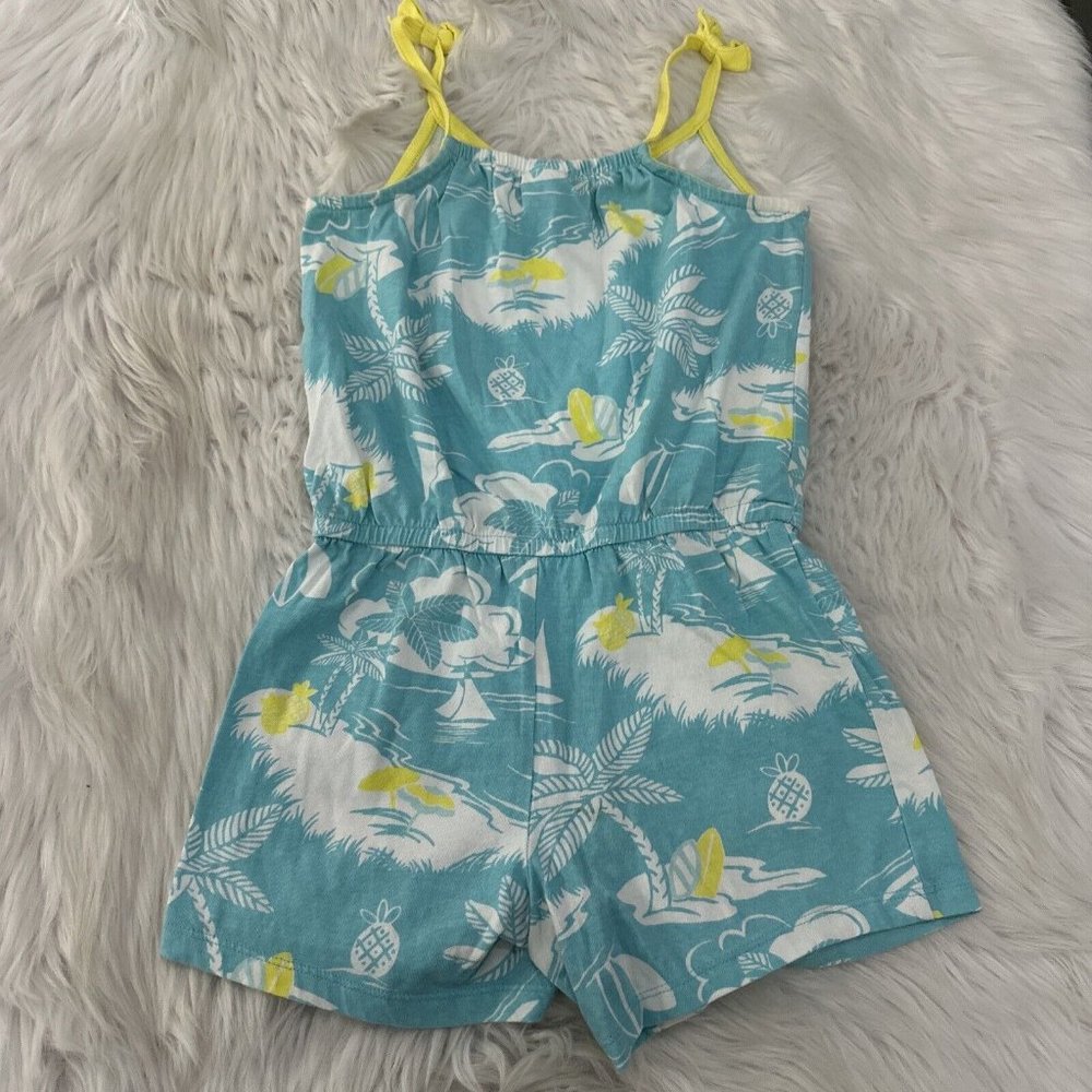 Gymboree girls beachy romper 8 cotton adorable short EUC - Picture 7 of 8